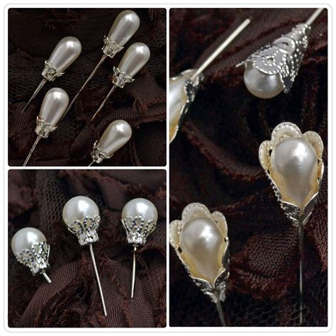 New Beautiful Vintage Pearl Pins Available As 5 Packs And 10 Packs