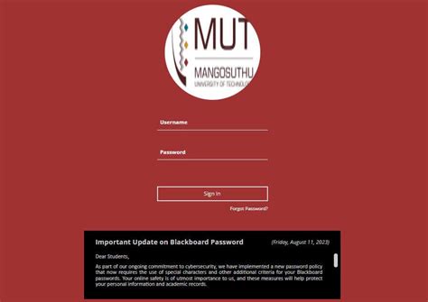 What Is Mut Blackboard Mangosuthu University Of Technology Mut