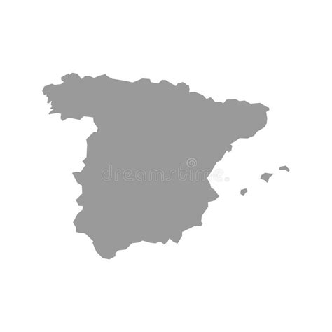 Vector O Mapa Da Espanha Com As Silhuetas Das Skylines Das Cidades As