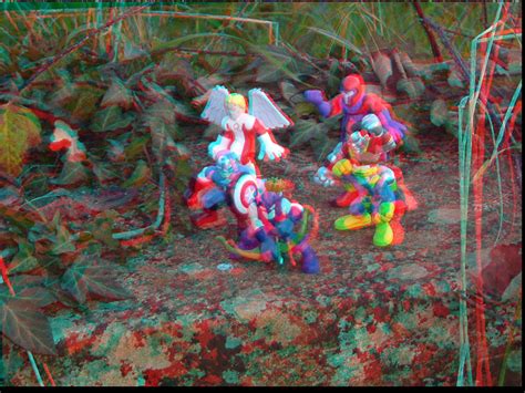 Superhero Squad Figures 3d Anaglyph By Xmancyclops On Deviantart