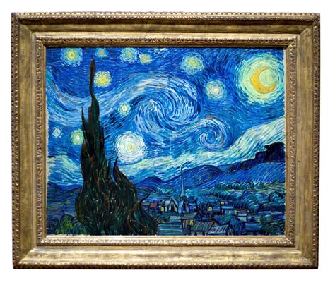 Photo Of The Famous Original Starry Night Painting By Artist Vincent