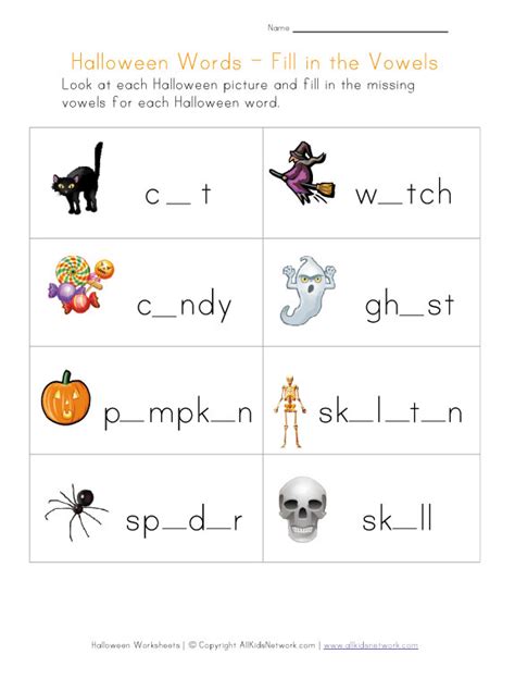 Halloween Phonics Worksheets Worksheets Samples