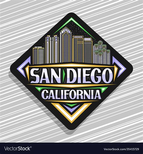 Logo For San Diego Royalty Free Vector Image Vectorstock