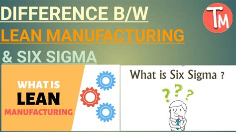 Lean Manufacturing Vs Six Sigma Difference Between Lean Manufacturing