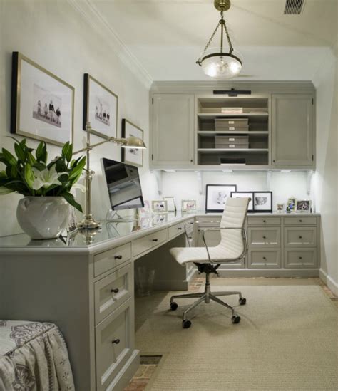 Gray Cabinets Transitional Denlibraryoffice Munger