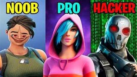 Noob Vs Pro Vs Hacker In Fortnite 3 Youtube