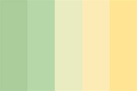 Green Grass And Yellow Sunshine Color Palette