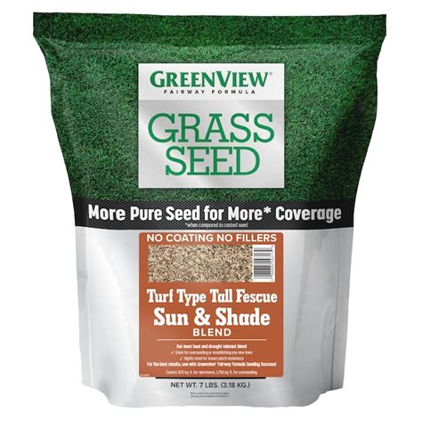 Greenview Fairway Formula Turf Type Tall Fescue Sun Or Shade 7 Lb