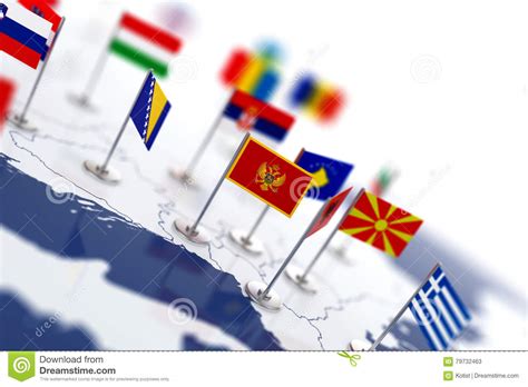 Flagge der türkei nationalflagge flagge von. Montenegro-Flagge Im Fokus Europa-Karte Mit Landflaggen ...