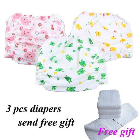 3 Pcslot Baby Clothes Diaper Washable Summer Nappies Breathable Babies