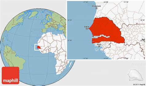 Waar Ligt Senegal Op De Kaart Vogels