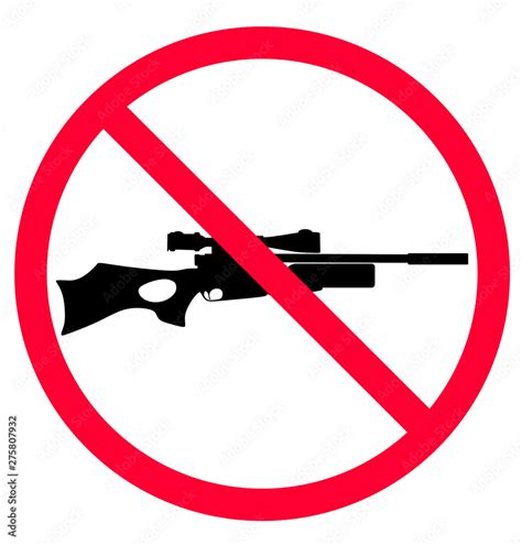 No Weapon Sign Sign Prohibited Gun Sign Forbidden Weapons No Guns