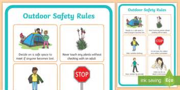Outdoor Learning Safety Rules A4 Display Poster