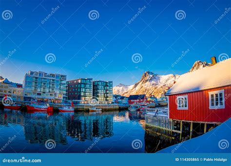 Svolvaer Lofoten Islands Norway April 10 2018 Gorgeous View Of