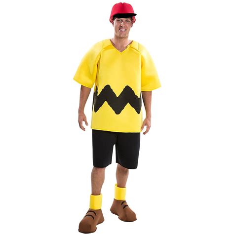 Peanuts Deluxe Charlie Brown Mens Adult Halloween Costume