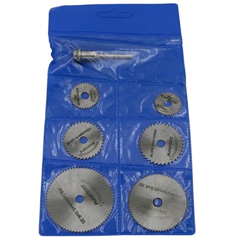 6pcs Mini Hss Circular Saw Blade Rotary Tool For Dremel Metal Cutter