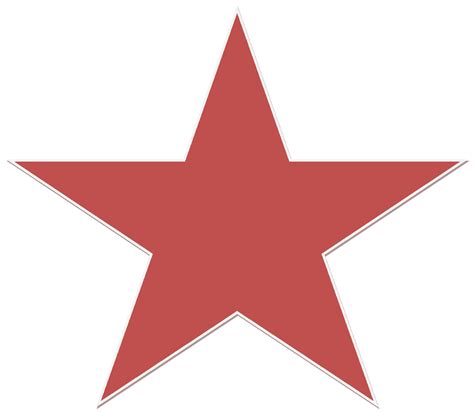 Red Star Png Transparent Image Download Size 1152x1002px