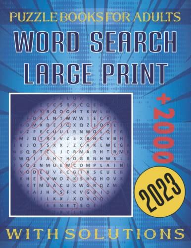 2023 Word Search Large Print Word Finds Puzzle Book For Puzzlers
