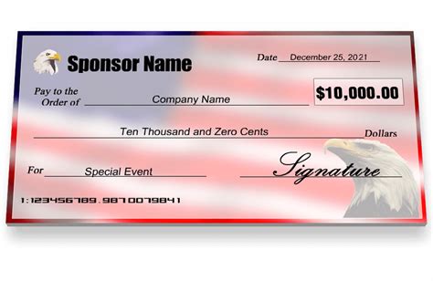 Big Checks Custom Giant Checks For Businesses Signazon