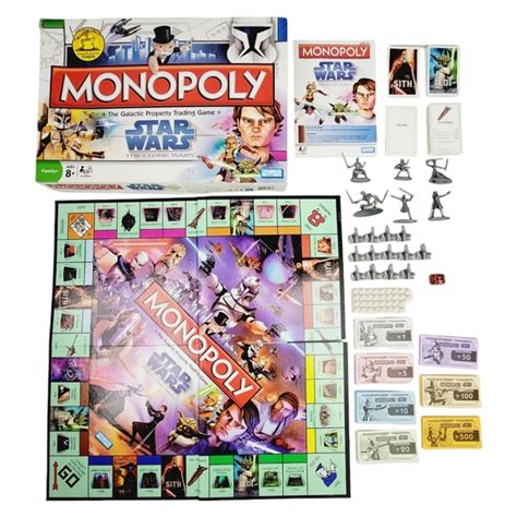 Star Wars Games Star Wars The Clone Wars Monopoly Game Hasbro 208