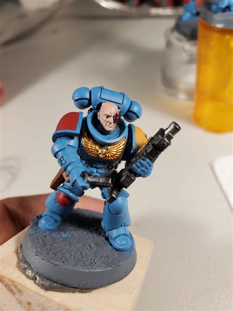 My First Ever Space Marine With No Helmet This Is Why Im Team Keep
