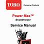 Toro 724 Snowthrower Service Manual