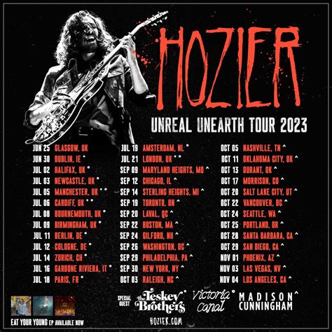 Hozier Announces Uk And Us Tour Dates Confirms ‘unreal Unearth Album