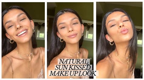 Natural Sun Kissed Make Up Look And Favorite Products Youtube
