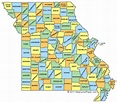 Missouri County Map - MO Counties - Map of Missouri