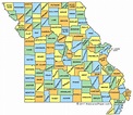 Missouri County Map - MO Counties - Map of Missouri