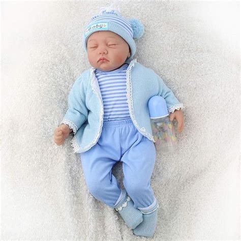 Charex Reborn Baby Doll Sleeping Soft Silicone Vinyl Newborn Doll