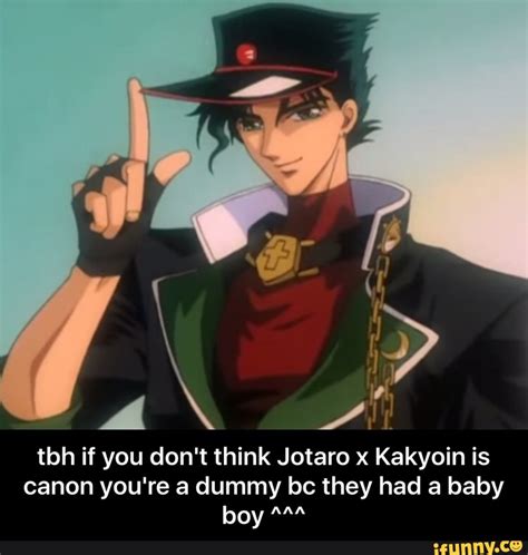Tbh If You Dont Think Jotaro X Kakyoin Is Canon Youre A