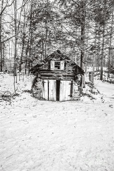 Creepy Winter Cabin In The Woods Photograph By Edward Fielding Fine