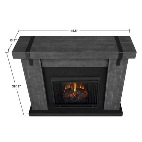 Aspen Electric Fireplace In Gray Barnwood By Real Flame