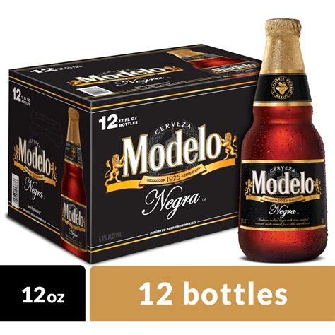 Modelo Negra Mexican Amber Lager Beer, 12 pk 12 fl oz Bottles, 5.4% ABV ...