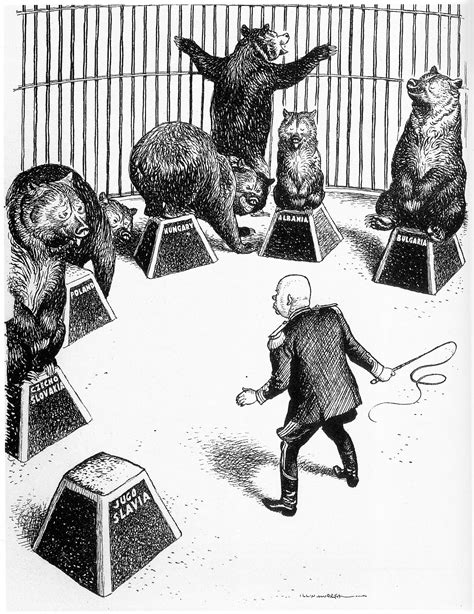 A Cartoon From A British Magazine October 1956 The Ringmaster Is