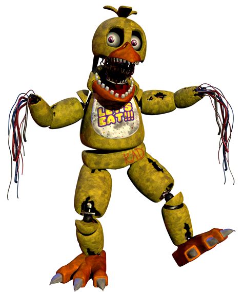 Withered Chica Render 2 By Kingangrydrake On Deviantart