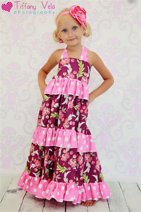 Julias Twirly Maxi Dress Pdf Pattern Sizes 6 12 Months To 8 Girls