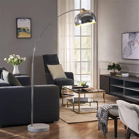 Rosen Garden Arc Floor Lamp Modern Reading Light For Living Room Bedrooms And Office Light
