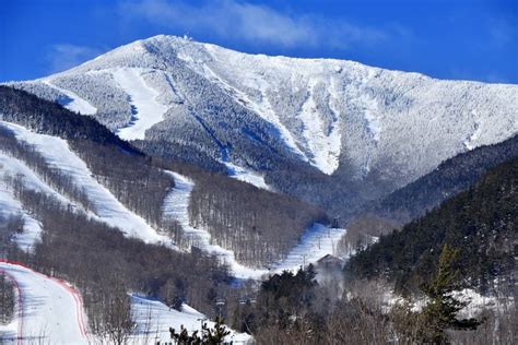Whiteface Ski Mountain From The Road In Upstate New York Near Lake
