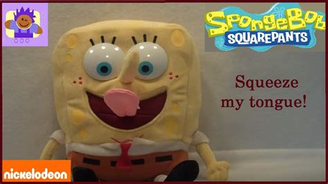 Squeeze My Tongue Talking Spongebob Squarepants Plush Toy Youtube