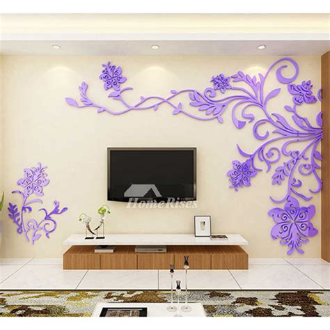 Beautiful Wall Mural Stickers 3d Acrylic Home Decor Living