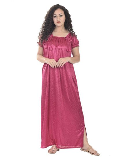 Buy Rajeraj Satin Nighty And Night Gowns Multi Color Online At Best Prices In India Snapdeal