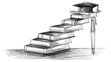 Creative Hand Drawn Education Books Sketch 1249077 - Download Free Vectors, Clipart Graphics ...