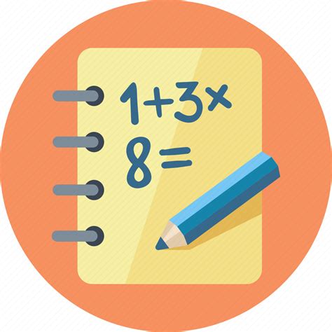 Education Exercise Book Math Study Icon Download On Iconfinder