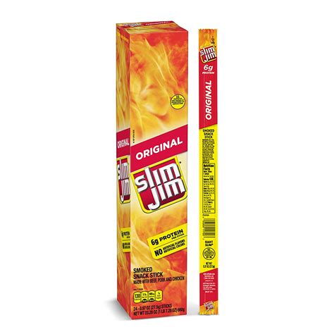 Slim Jim No Artificial Flavors Original Beef Sticks