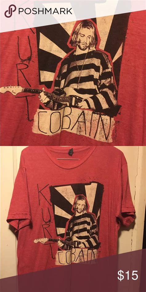 Kurt Cobain Pink Tee Shirt Pink Tee Tee Shirts