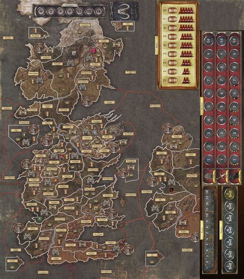 Game Of Thrones Board Game Map