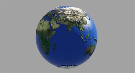 3D model Earth Globe HD - WireCASE