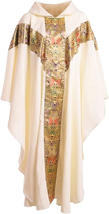 Blessume Priest Celebrant Chasuble Catholic Church Father White Mass